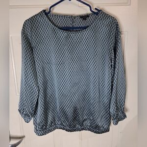 Ann Taylor Factory Sz XS Elastic Waistband And Around Wrist 100% Polyester Green